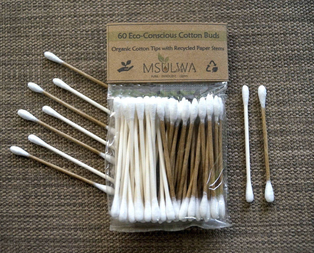 Cotton Buds (Organic Tips with Recycled Paper Stems)