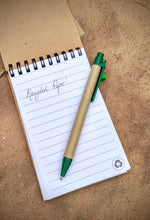 Load image into Gallery viewer, Recycled Paper Notepad & Pen (A6) - Msulwa Life