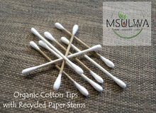 Load image into Gallery viewer, Cotton Buds (Organic Tips with Recycled Paper Stems) - Msulwa Life