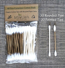 Load image into Gallery viewer, Cotton Buds (Organic Tips with Recycled Paper Stems) - Msulwa Life