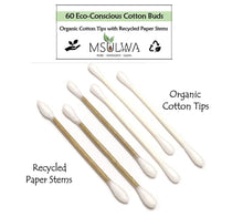 Load image into Gallery viewer, Cotton Buds (Organic Tips with Recycled Paper Stems) - Msulwa Life