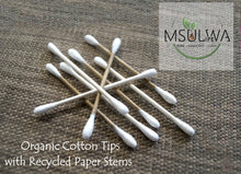 Load image into Gallery viewer, Cotton Buds (Organic Tips with Recycled Paper Stems) - Msulwa Life
