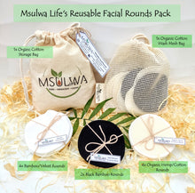 Load image into Gallery viewer, Msulwa Life&#39;s Reusable Facial Rounds msulwa-com.
