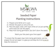 Load image into Gallery viewer, NEW! Seeded Pencil with Seed Paper msulwa-com.
